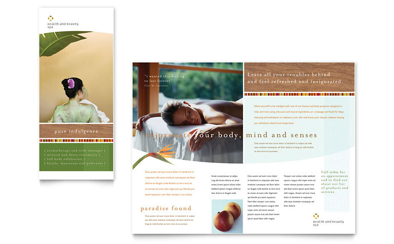 Thiết kế brochure thẩm mỹ viện - spa