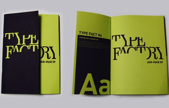 typography trong thiết kế brochure